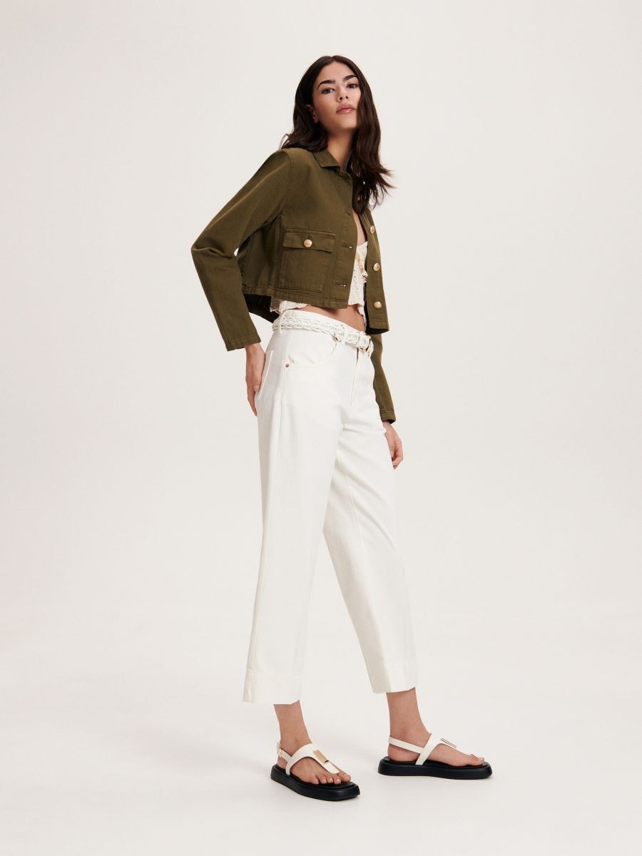 Jacket with pockets - green - RESERVED - 3