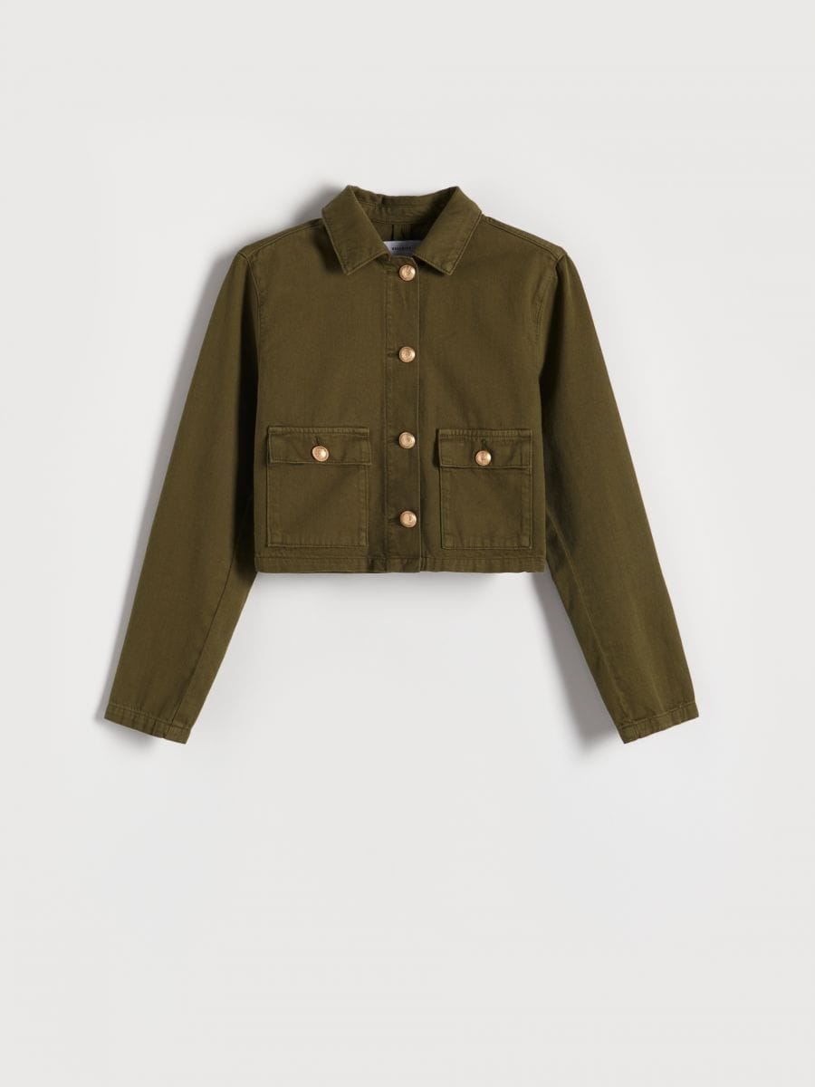 Jacket with pockets - green - RESERVED - 4
