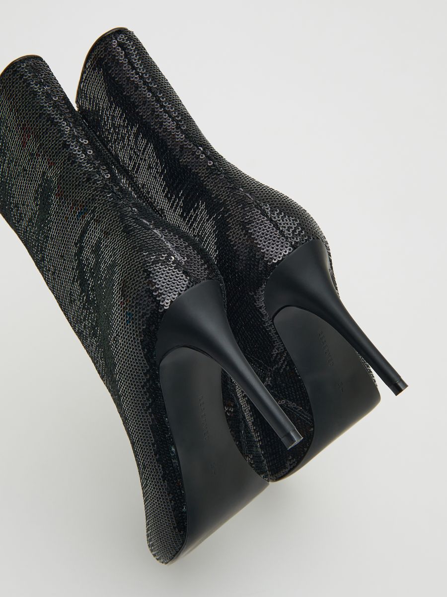 LADIES` ANKLE BOOTS - black - RESERVED - 3