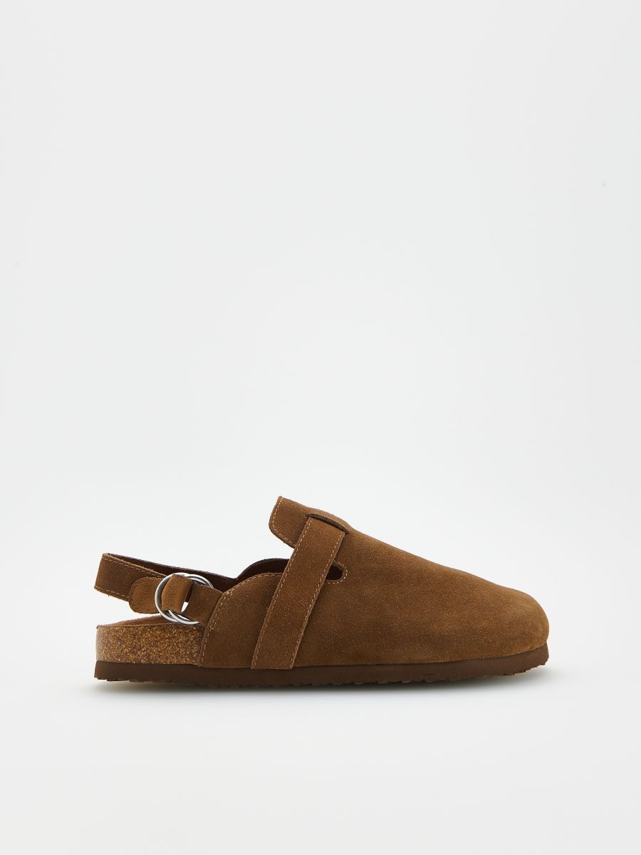 LADIES` MULES - topla maslinasta - RESERVED - 3
