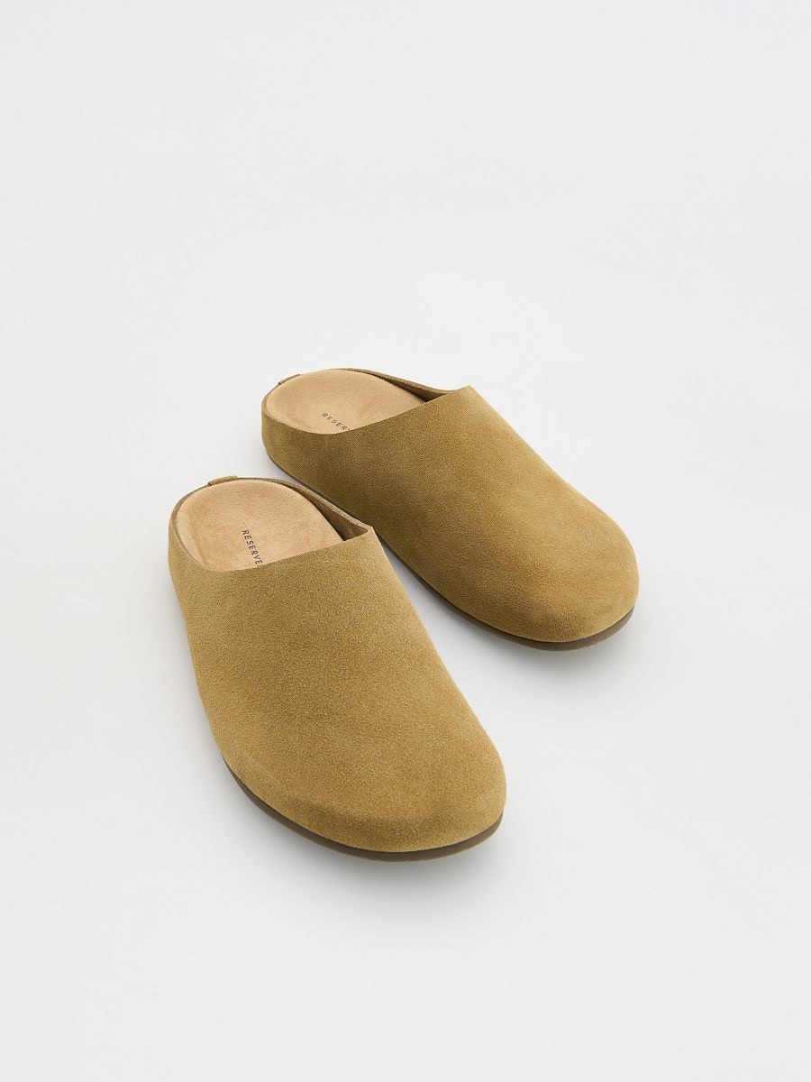Suede mule shoes - beige - RESERVED - 4