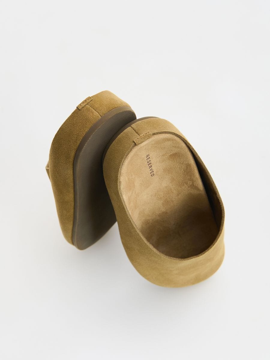 Suede mule shoes - beige - RESERVED - 6