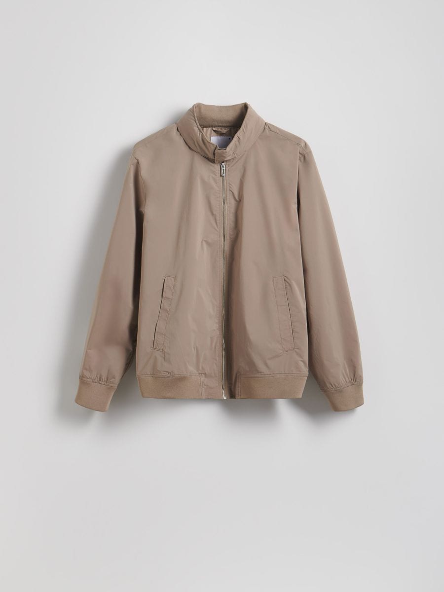 Concealable hood jacket - beige - RESERVED - 5