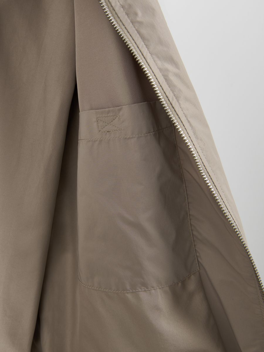 Concealable hood jacket - beige - RESERVED - 8