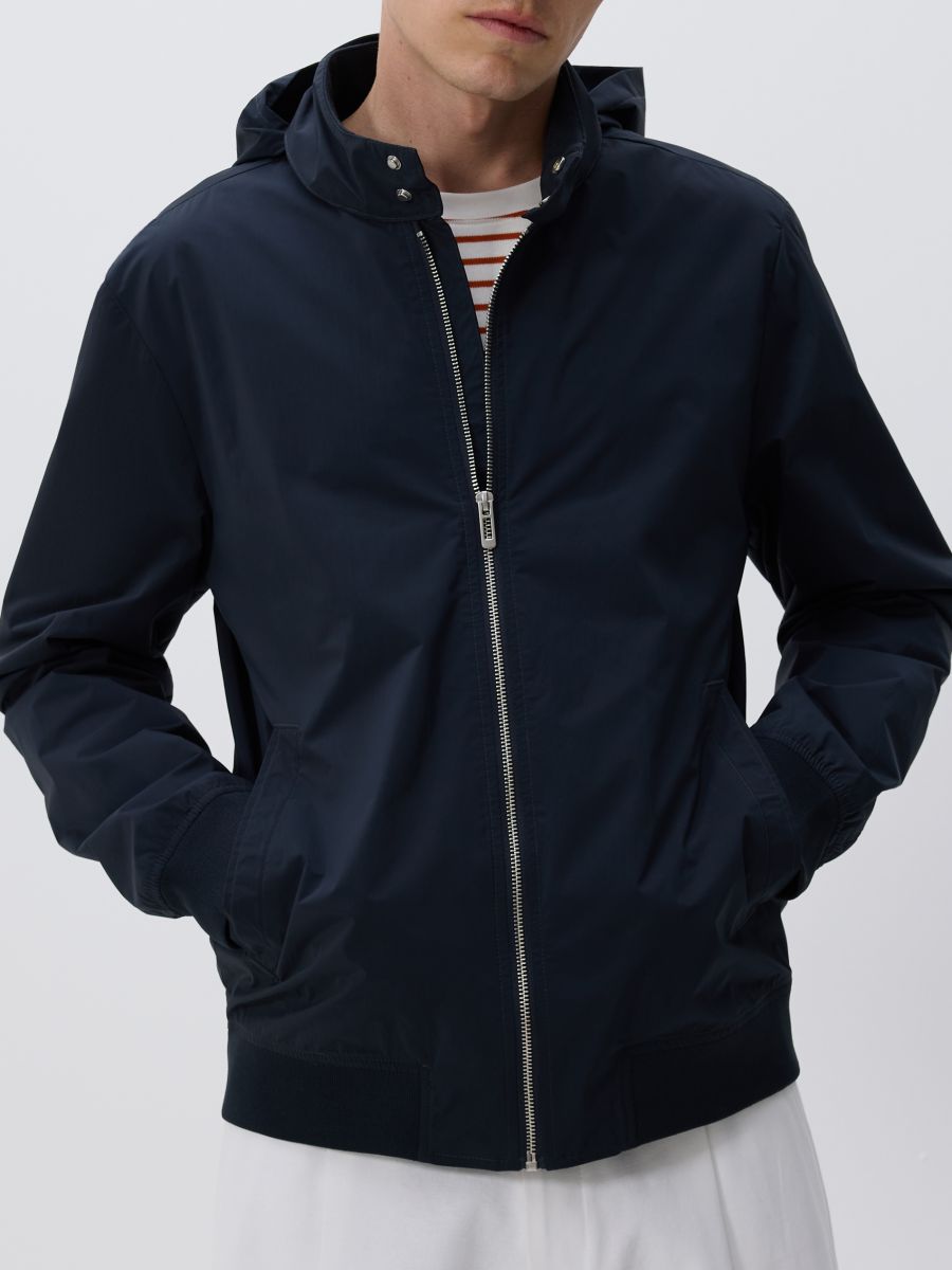 Concealable hood jacket - navy - RESERVED - 3