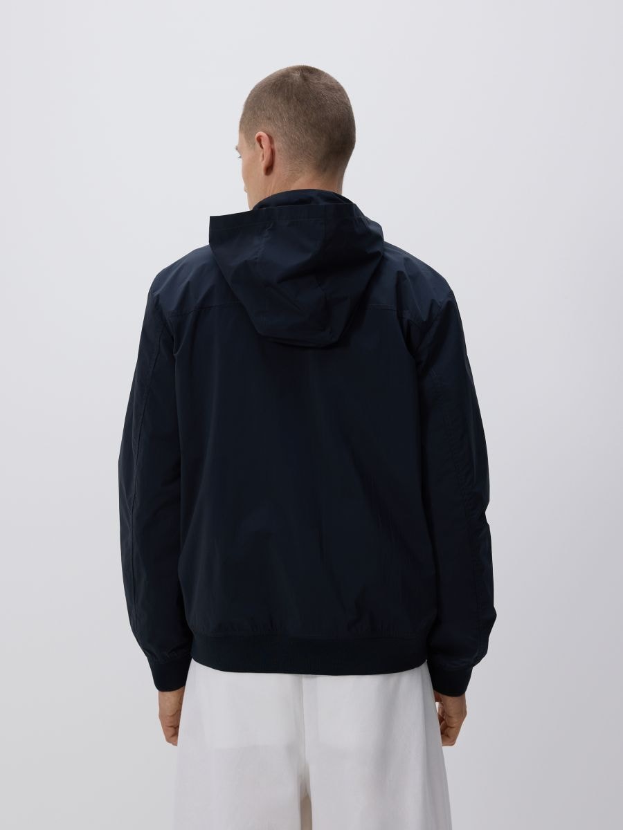 Concealable hood jacket - navy - RESERVED - 4