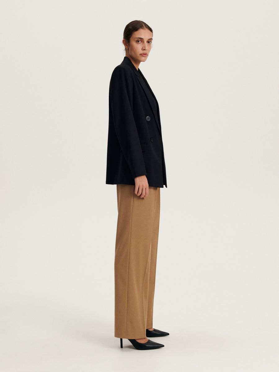 Blazer cu adaos de viscoză - negru - RESERVED - 3