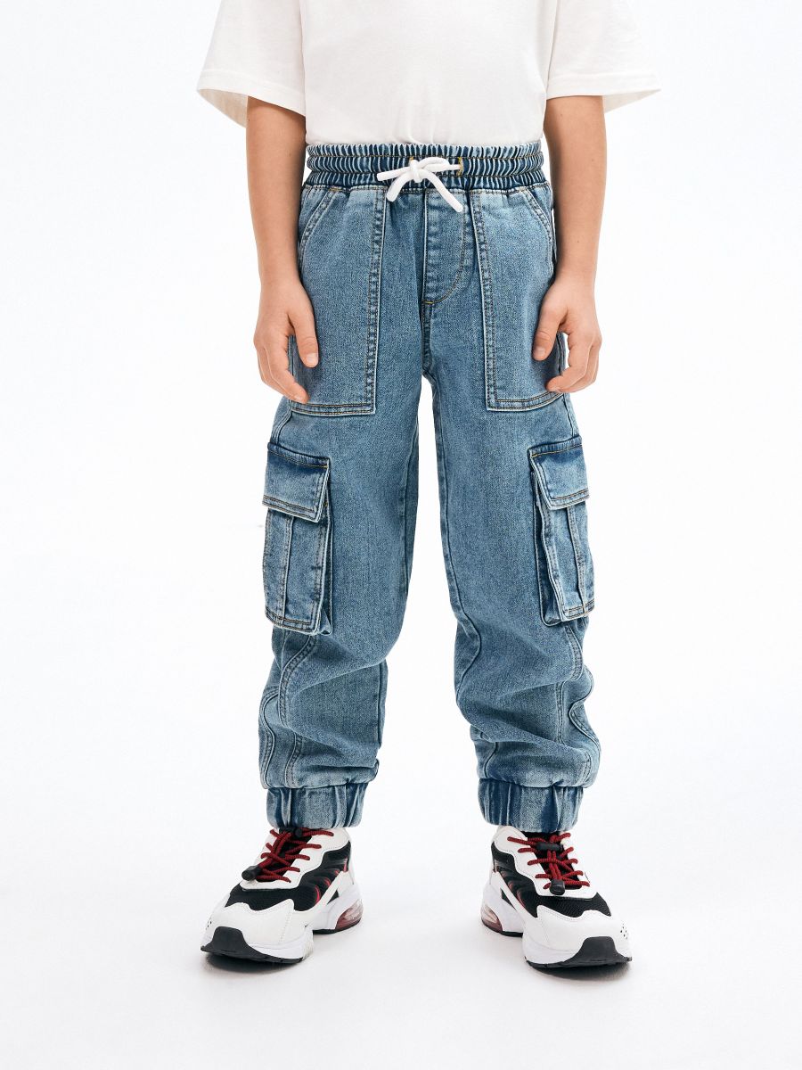 Jogger jeans with pockets - blue jeans - RESERVED - 6