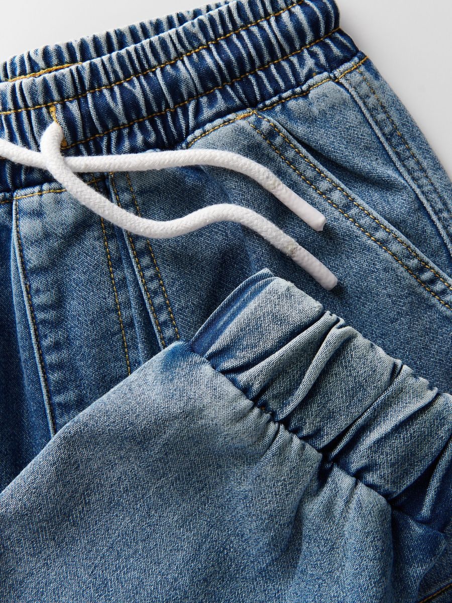 Jogger jeans with pockets - blue jeans - RESERVED - 5