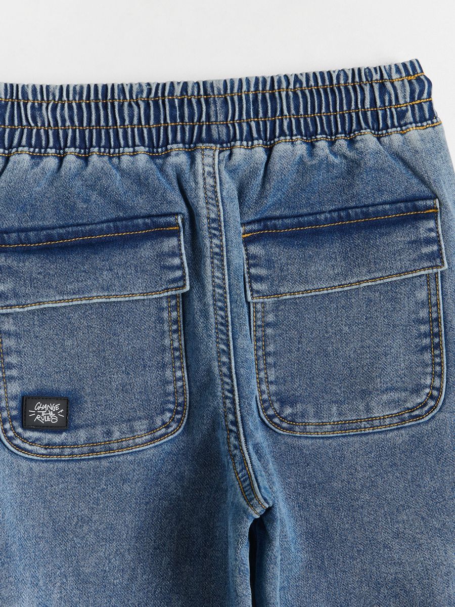 Jogger jeans with pockets - blue jeans - RESERVED - 7