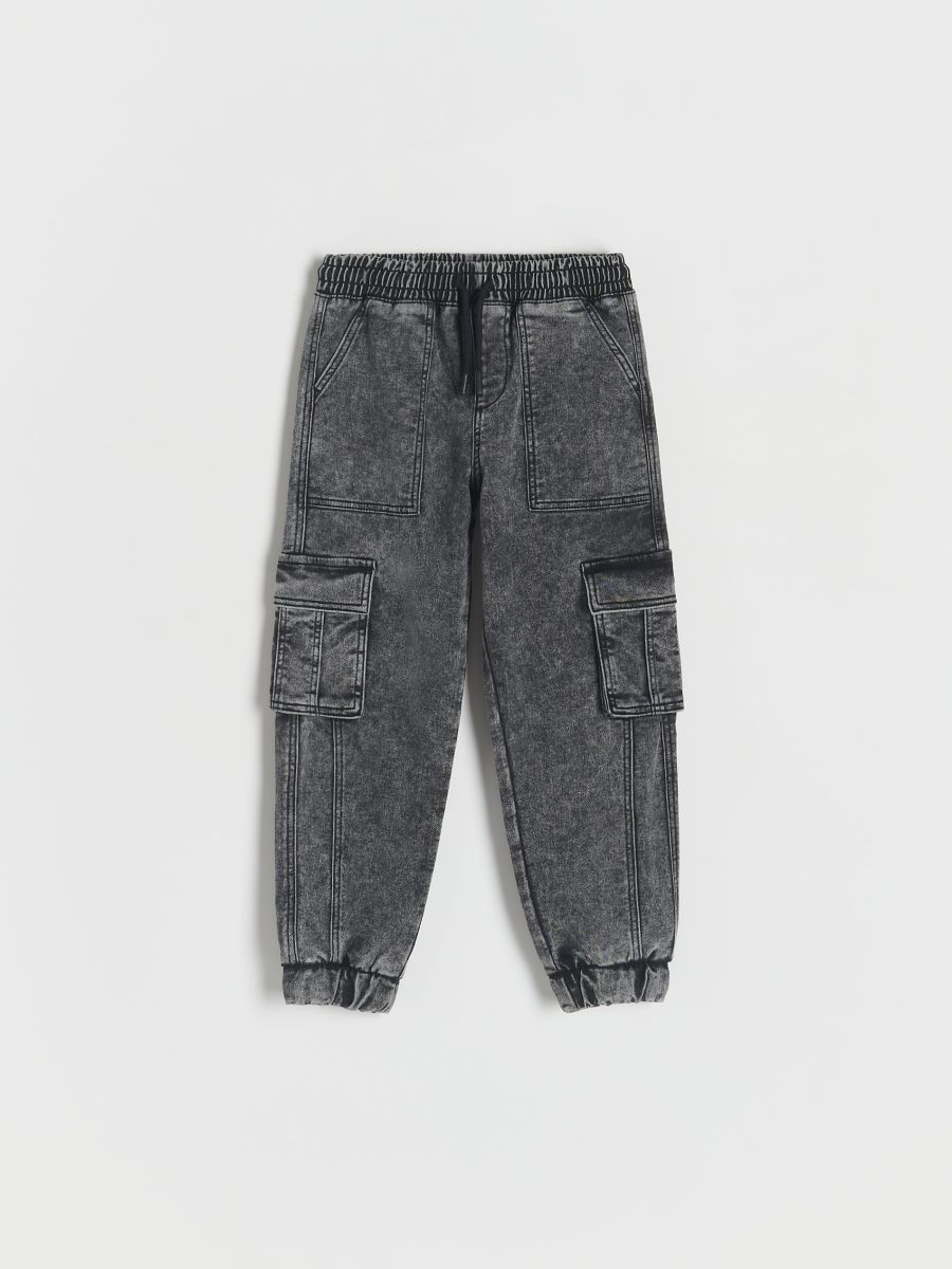 Jogger jeans with pockets - grey - RESERVED