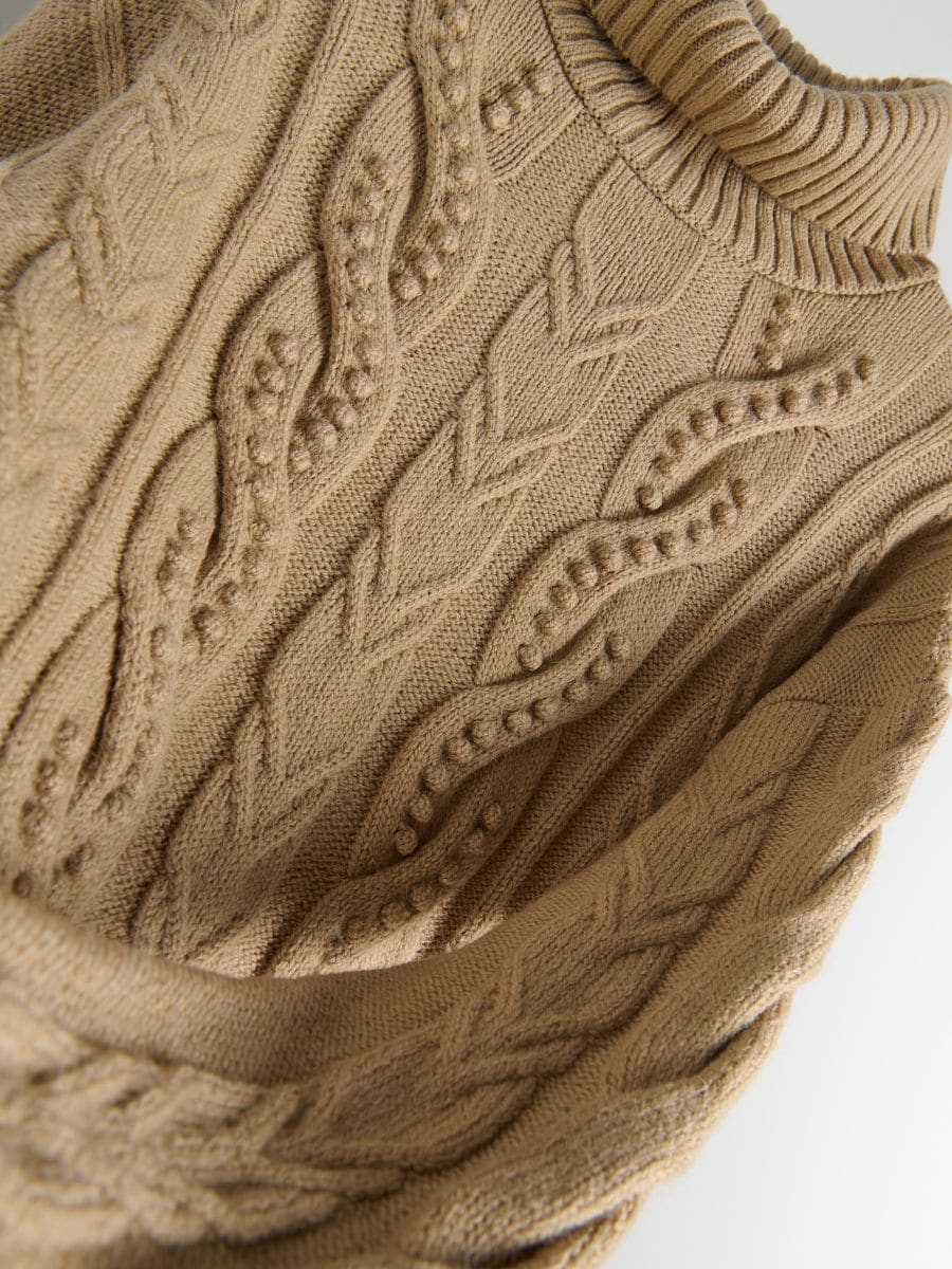 Turtleneck sweater - beige - RESERVED - 7