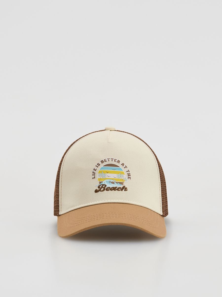 Czapka z daszkiem - brązowy - RESERVED