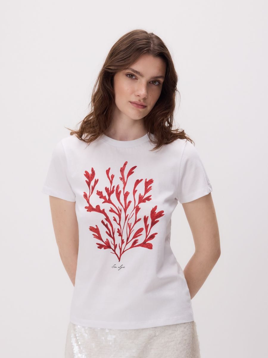 T-shirt with print - white - RESERVED - 3