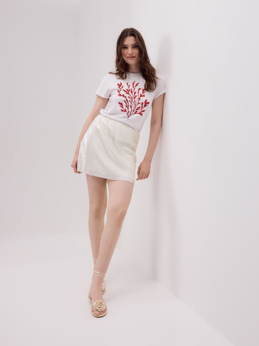 T-shirt with print - white - RESERVED - 4