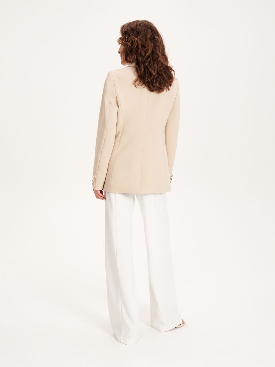 Blazer with decorative buttons - beige - RESERVED - 4