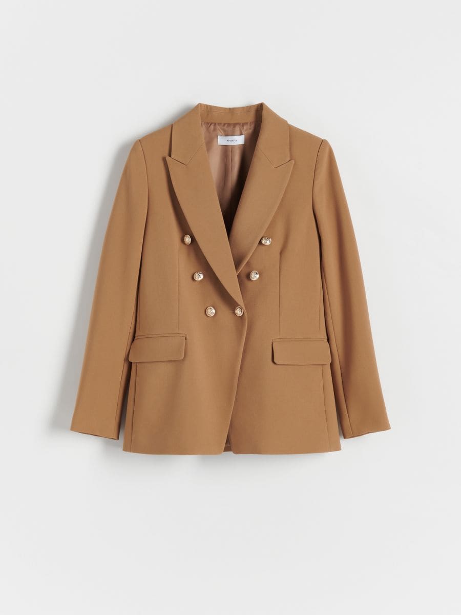 Blazer mit dekorativen Knöpfen - goldbraun - RESERVED - 5