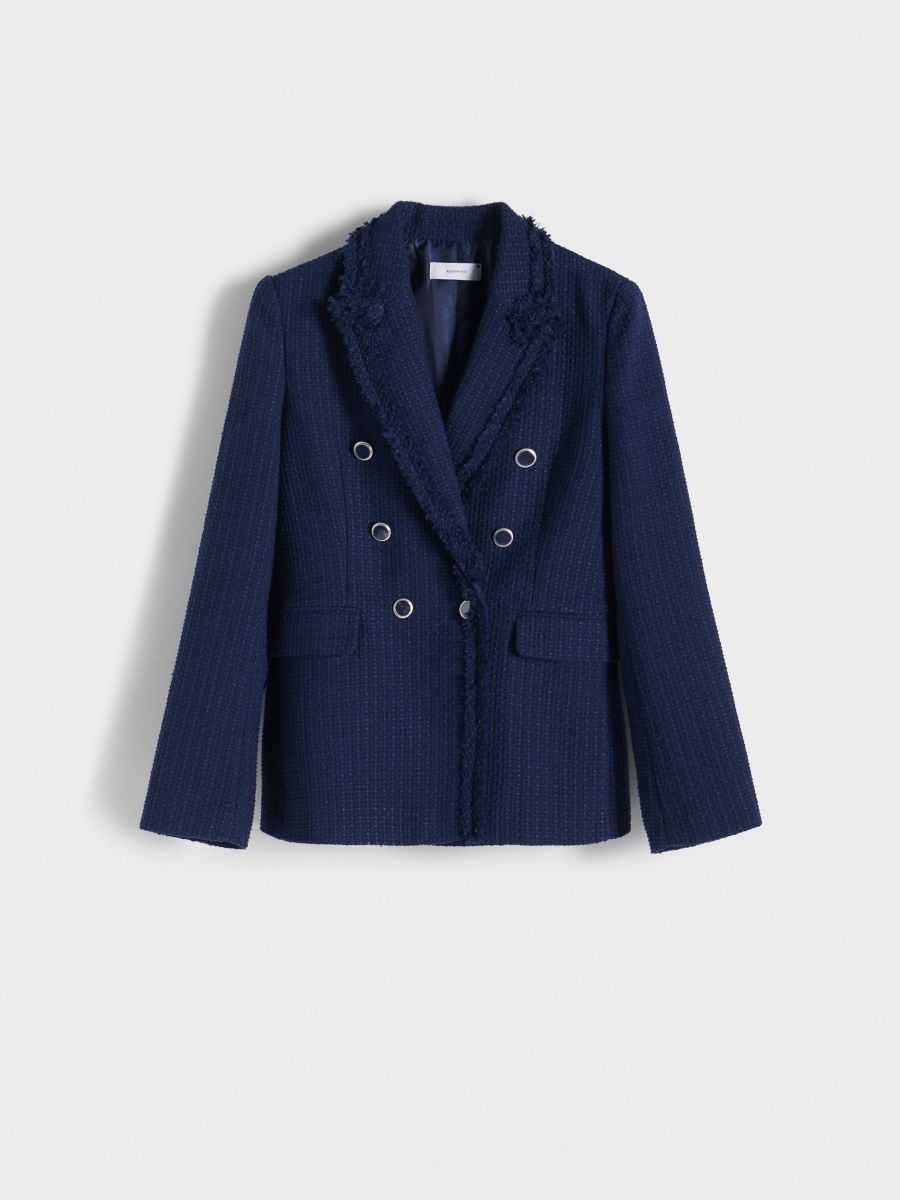 Blazer with decorative buttons - navy - RESERVED - 5
