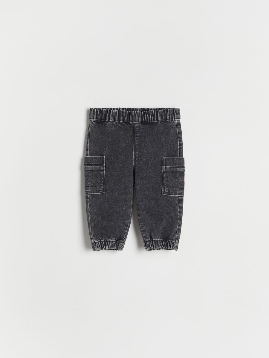 BABIES` JEANS TROUSERS - sivo  - RESERVED