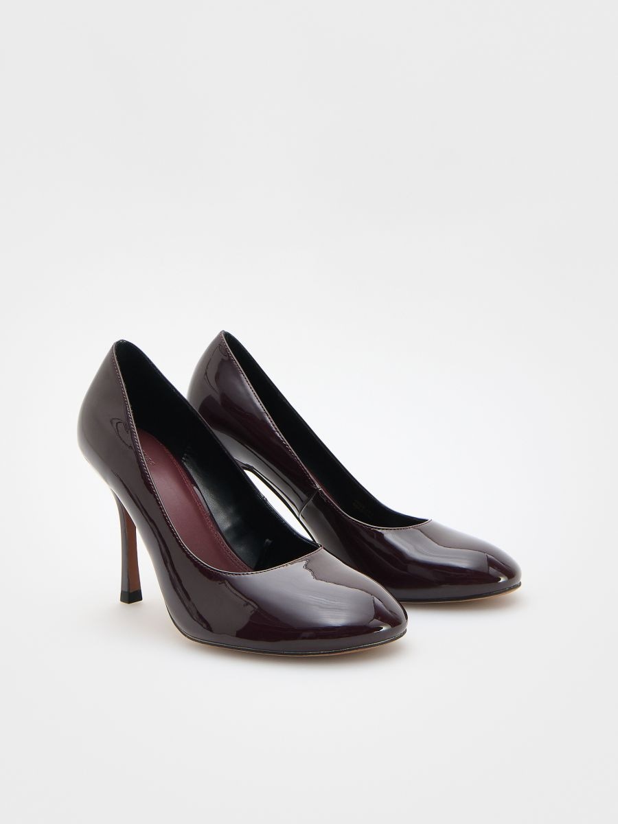 High heel pumps - maroon - RESERVED - 3