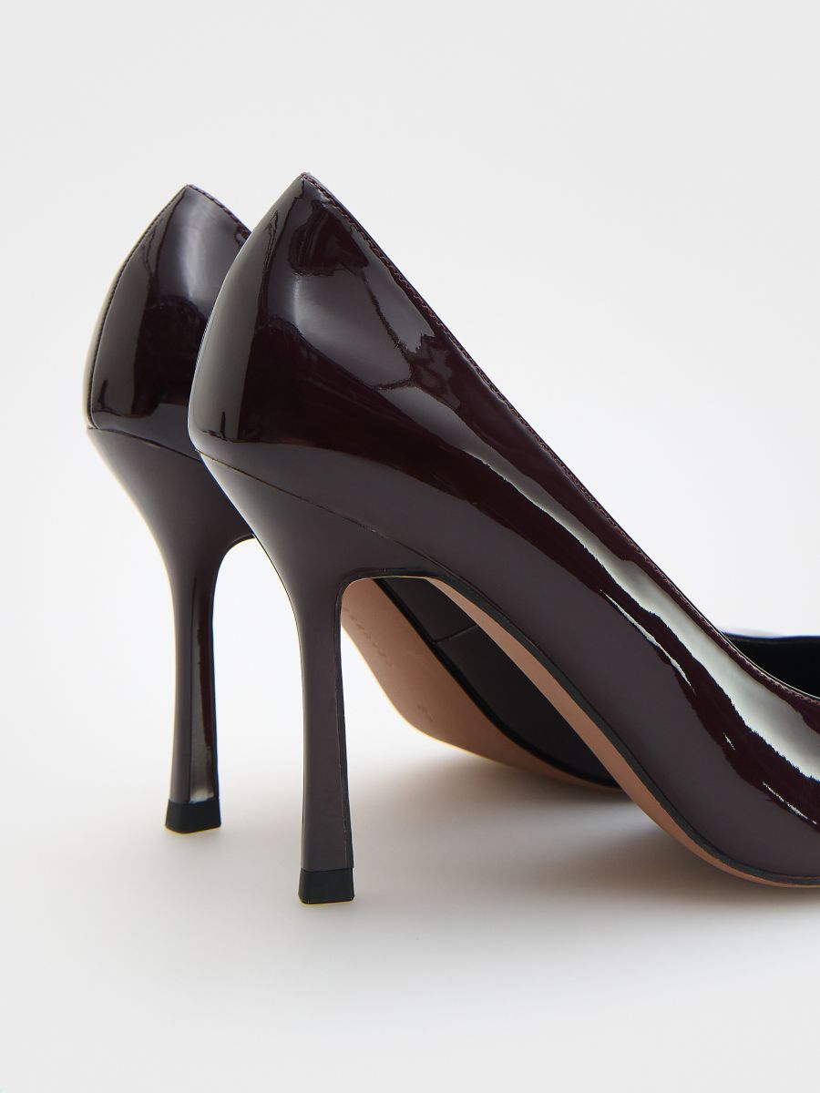 High heel pumps - maroon - RESERVED - 4