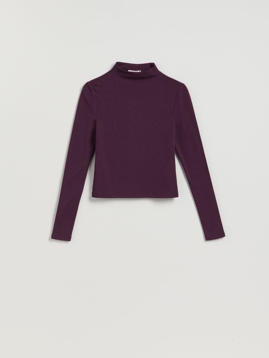 Plain longsleeve - dark violet - RESERVED