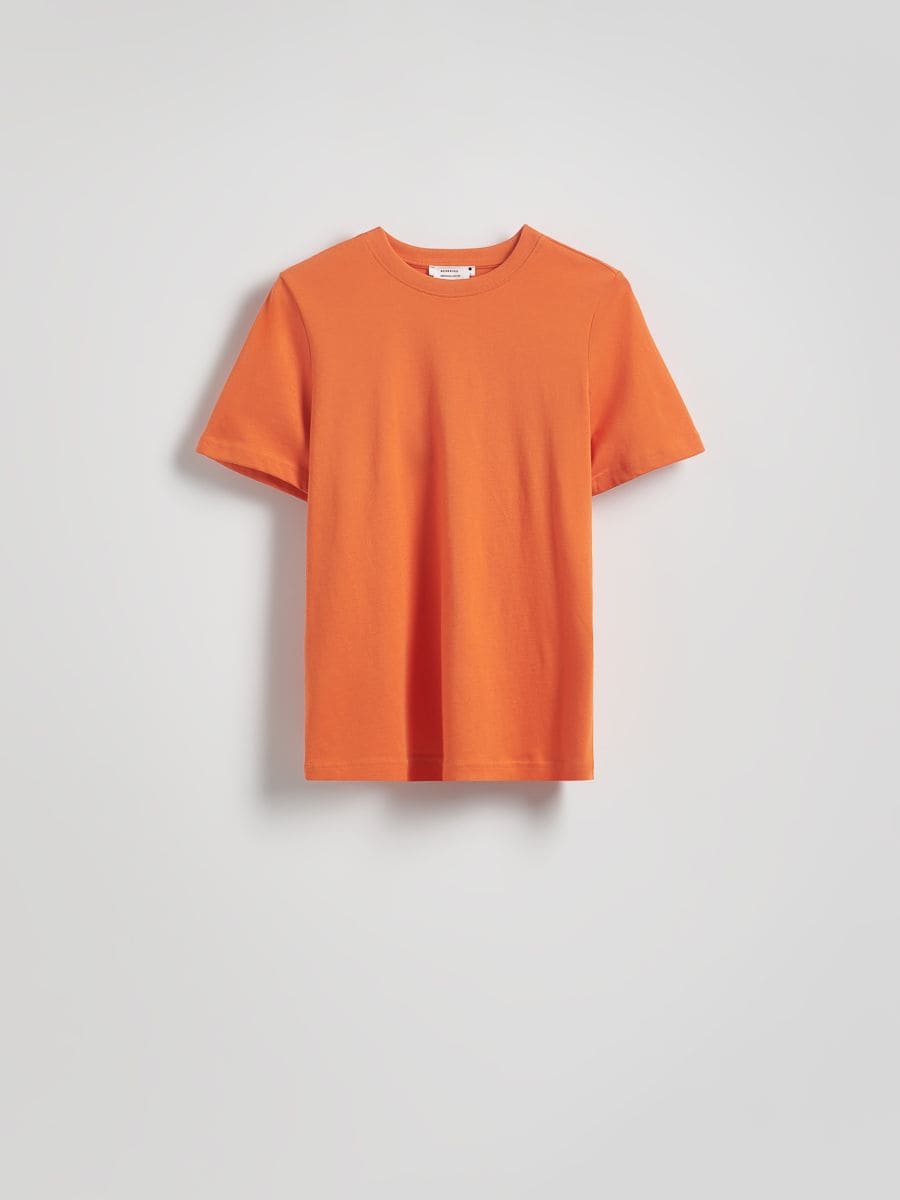 Tričko z mercerovanej bavlny - oranžová - RESERVED