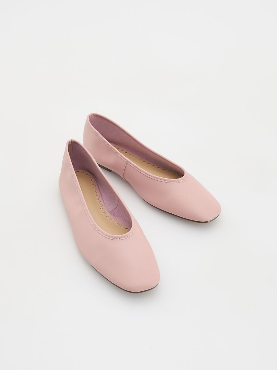 Ballerinaskor i läder - PASTELLROSA - RESERVED - 2