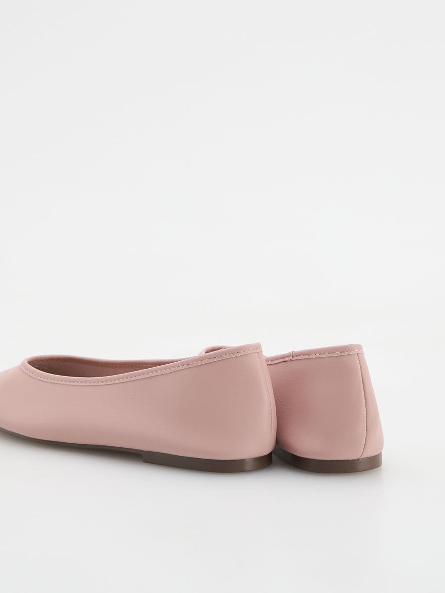 Ballerinaskor i läder - PASTELLROSA - RESERVED - 3