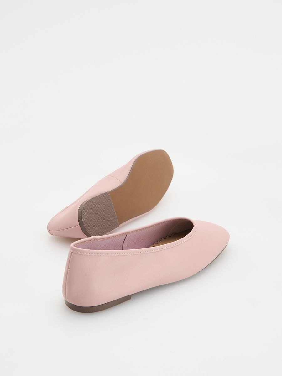 Ballerinaskor i läder - PASTELLROSA - RESERVED - 4