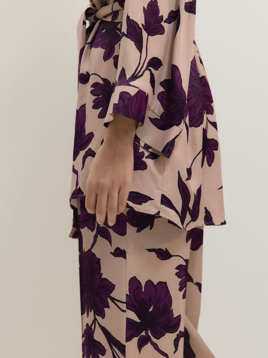 Wzorzyste kimono - wielobarwny - RESERVED - 5