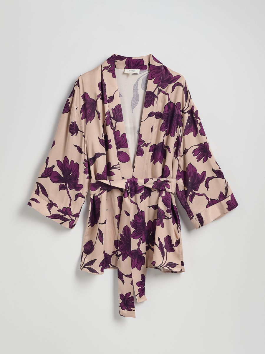 Wzorzyste kimono - wielobarwny - RESERVED - 7