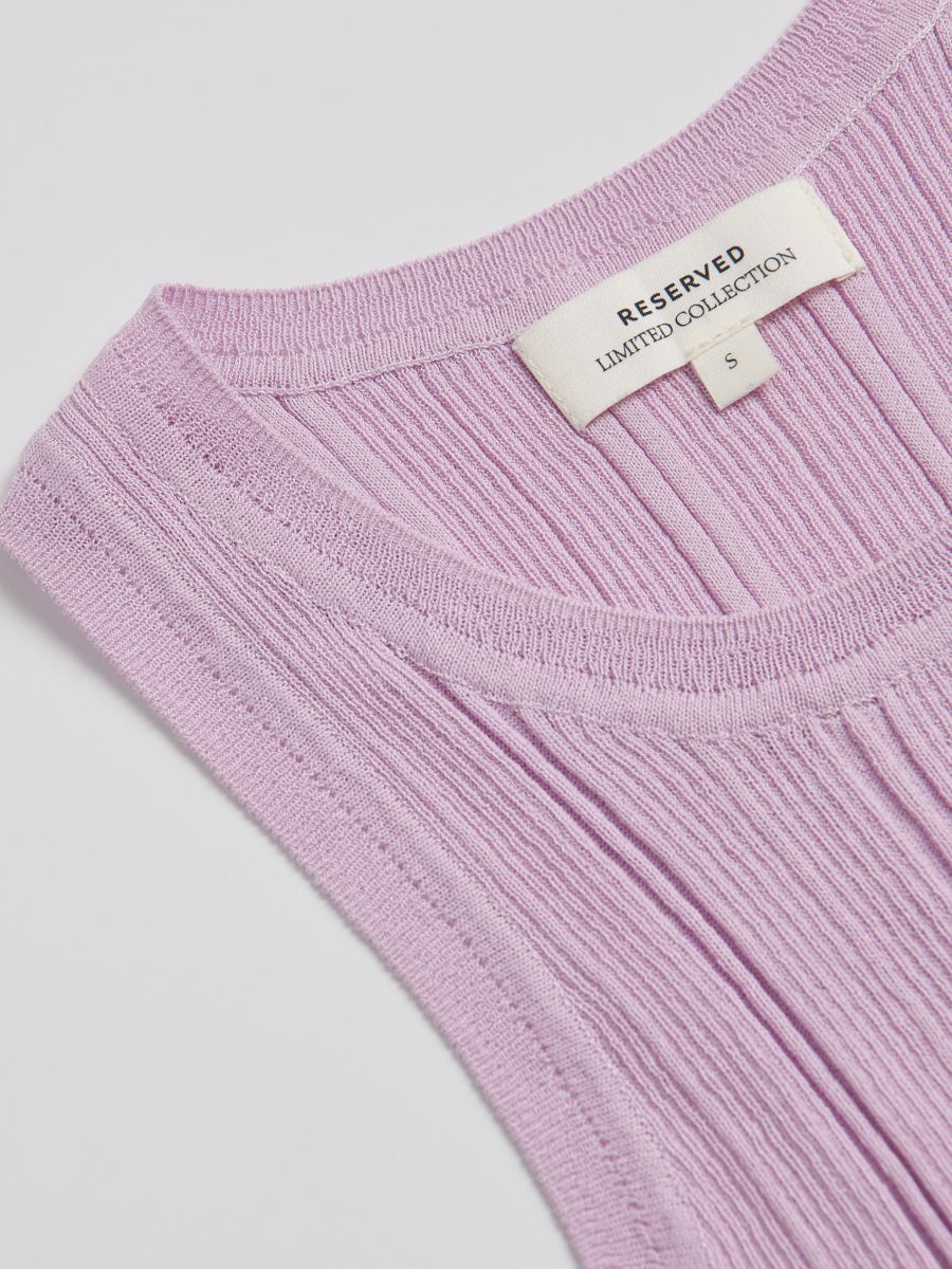 Rebrasti top - pastelno pink  - RESERVED - 6