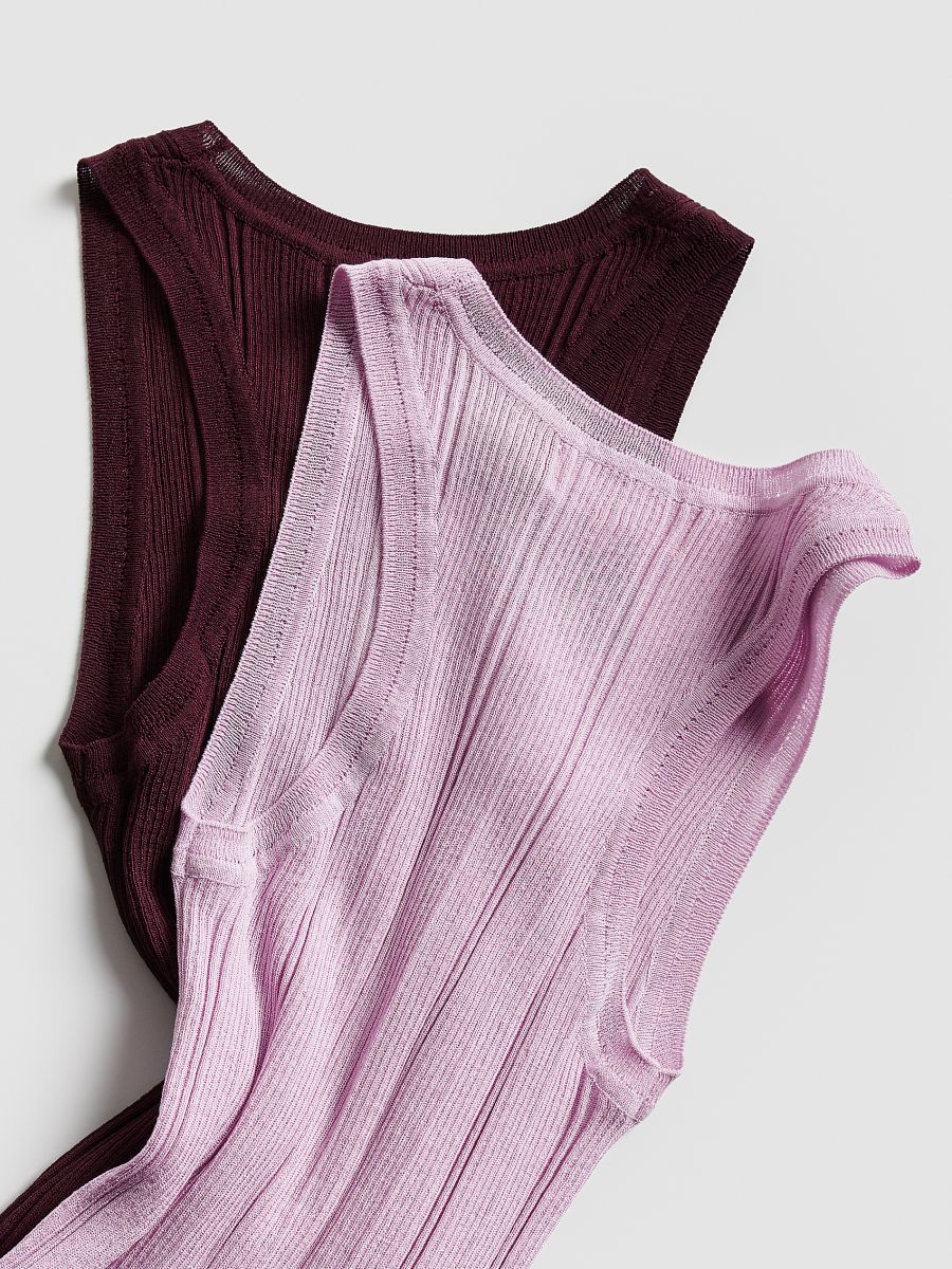 Rebrasti top - pastelno pink  - RESERVED - 7