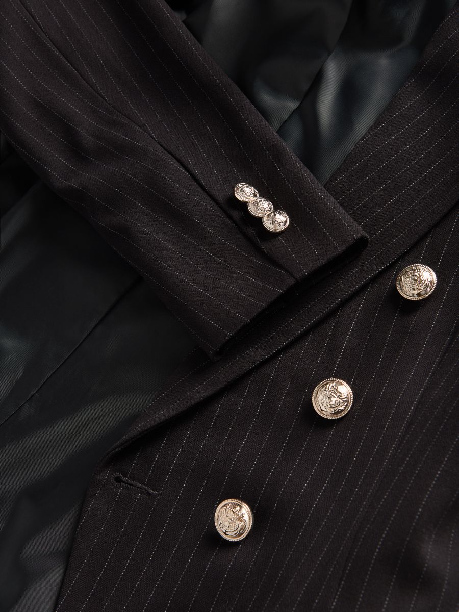 Blazer with decorative buttons - multicolor - RESERVED - 3