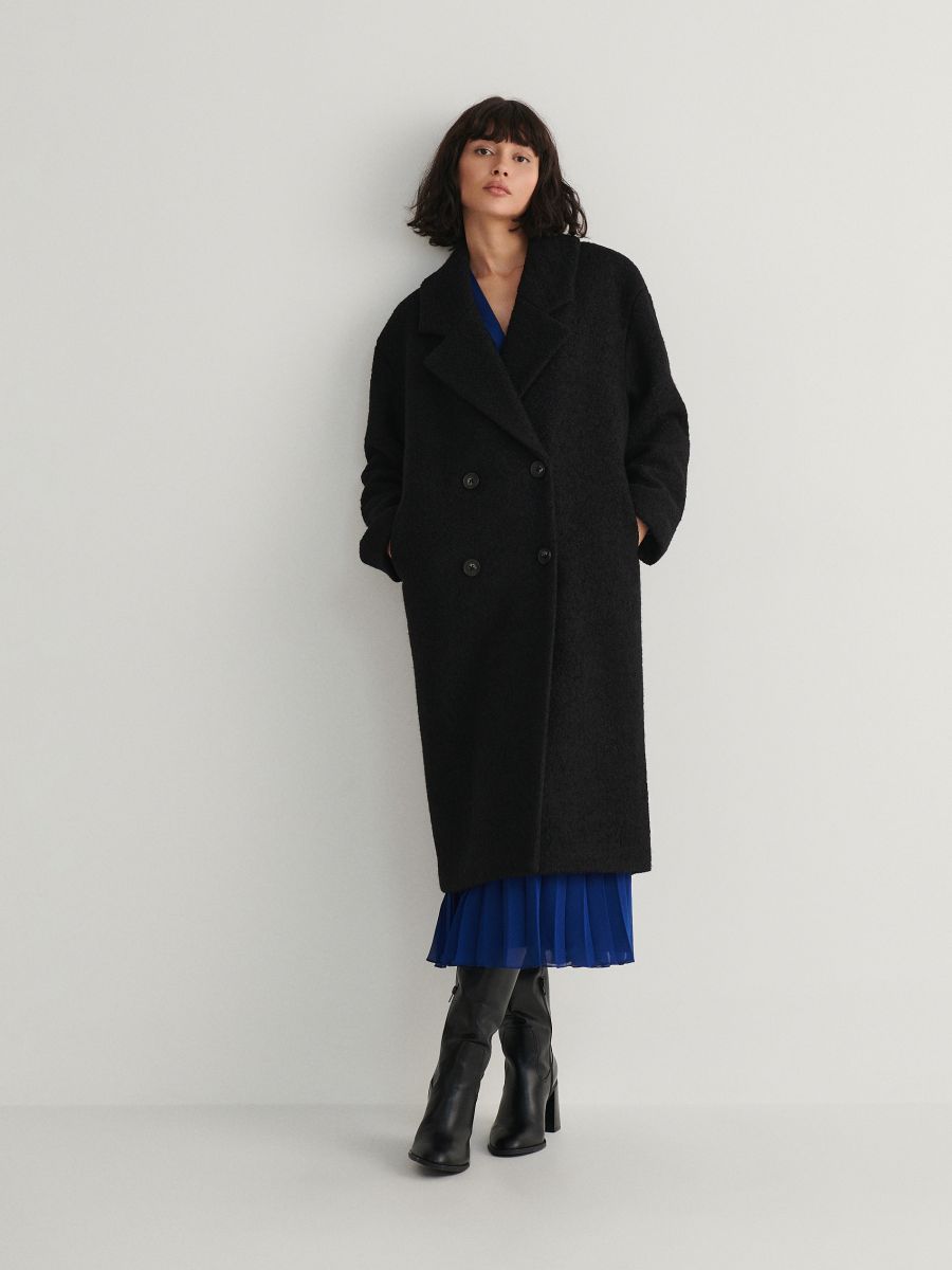 LADIES` COAT - black - RESERVED