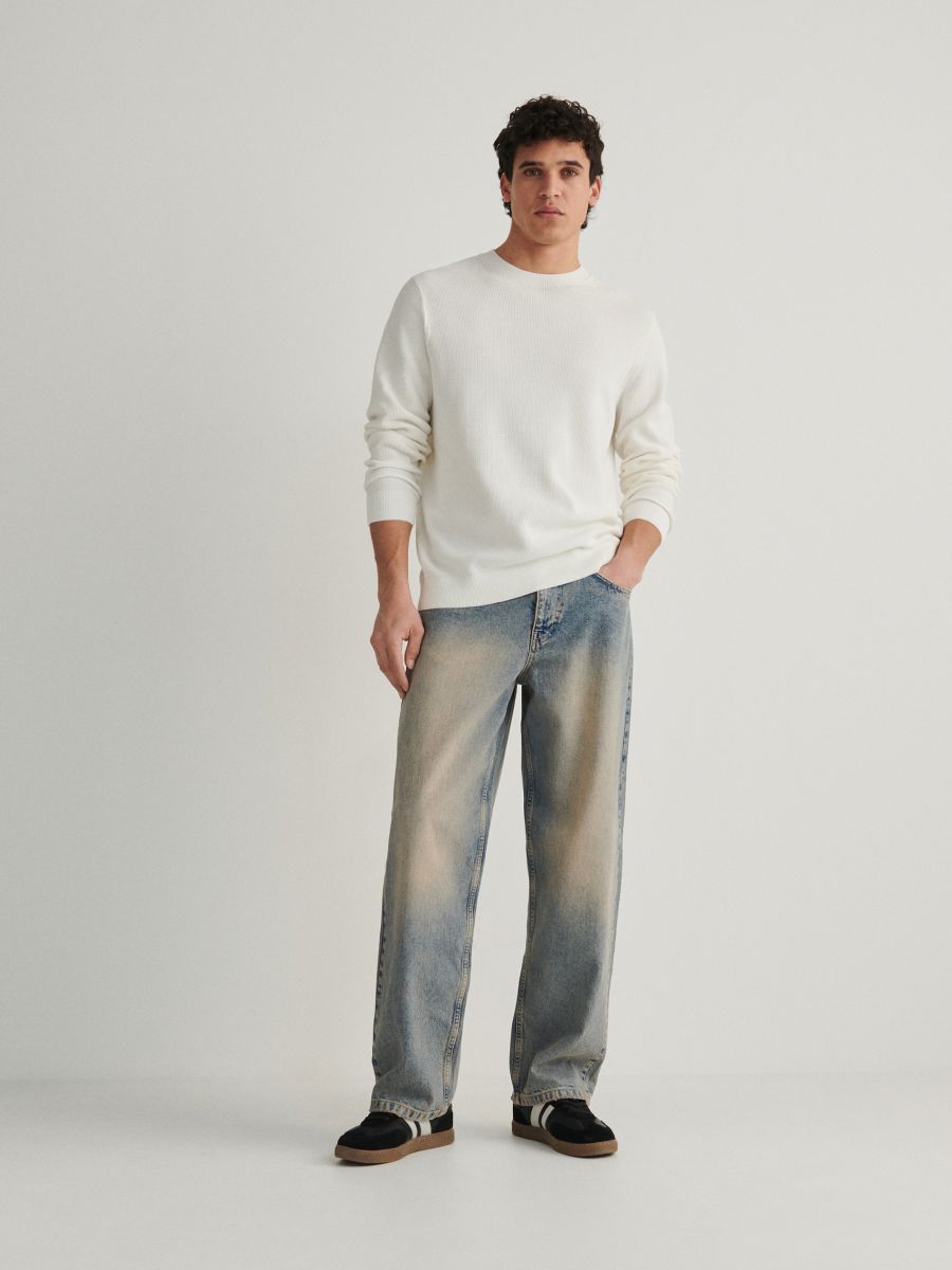 Pull en coton - Blanc - RESERVED - 3