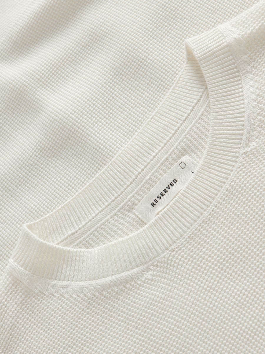 Pull en coton - Blanc - RESERVED - 5