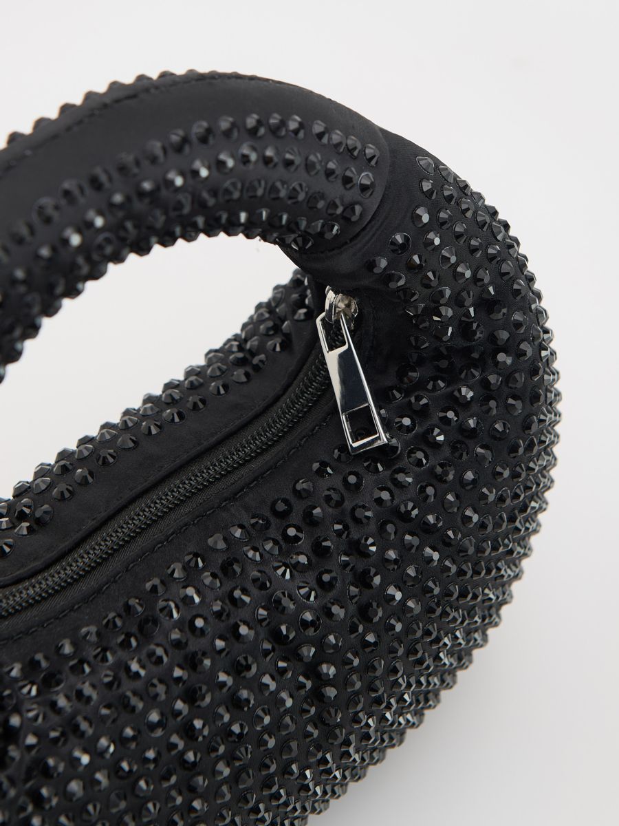 Rhinestone bag - black - RESERVED - 5