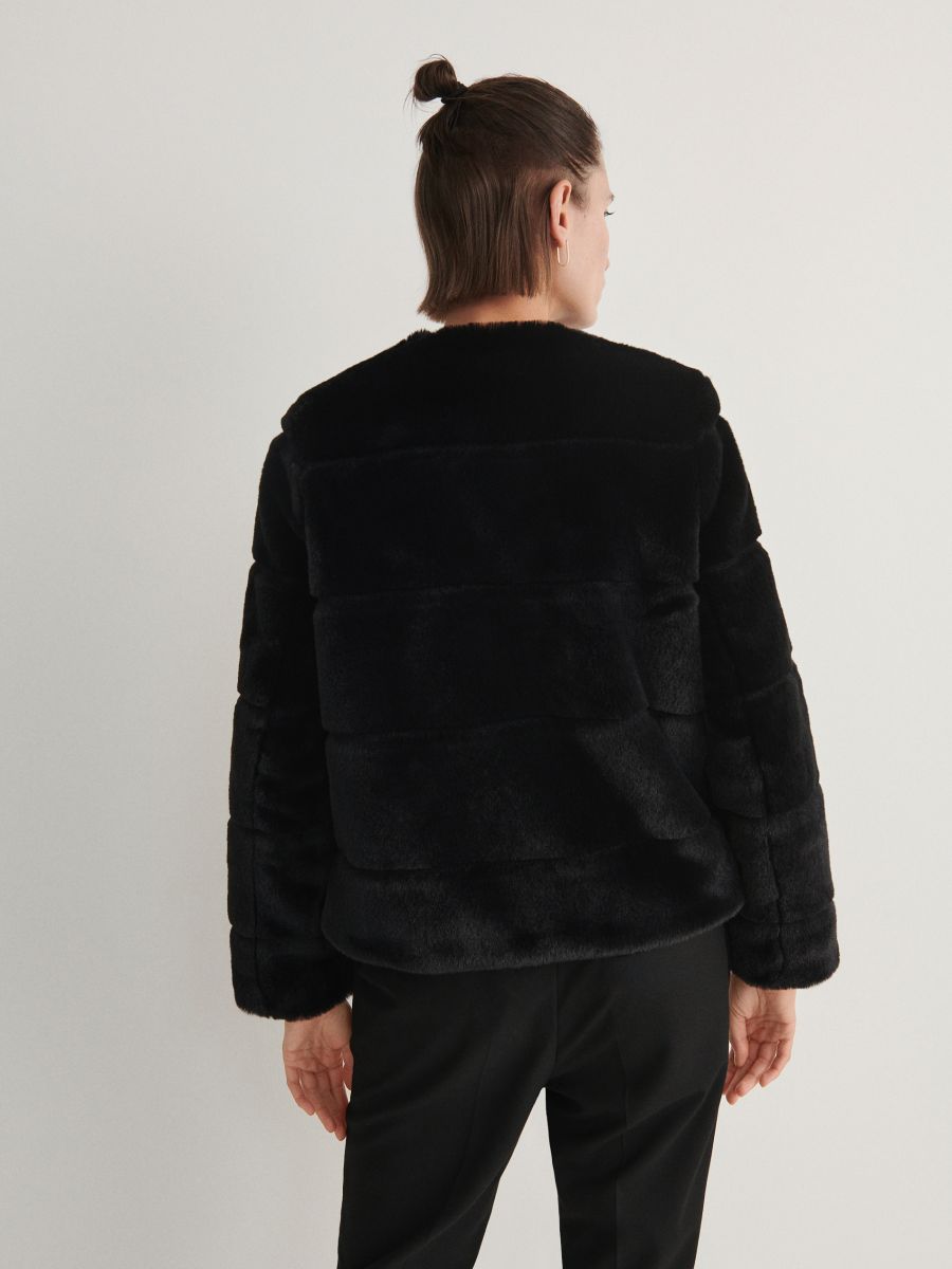 Kunstkarusnahast jakk - must - RESERVED - 10
