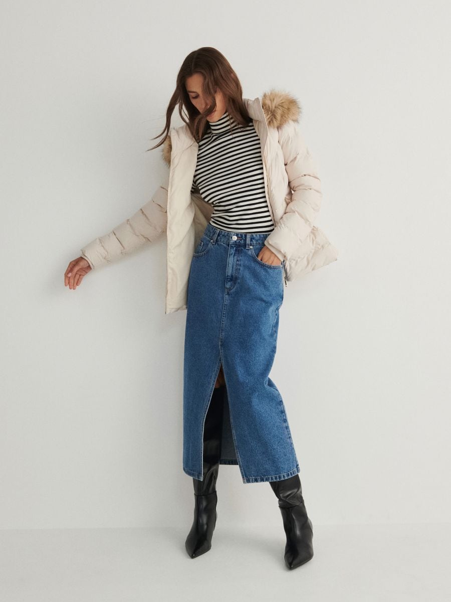 Hooded jacket - cream - RESERVED - 4