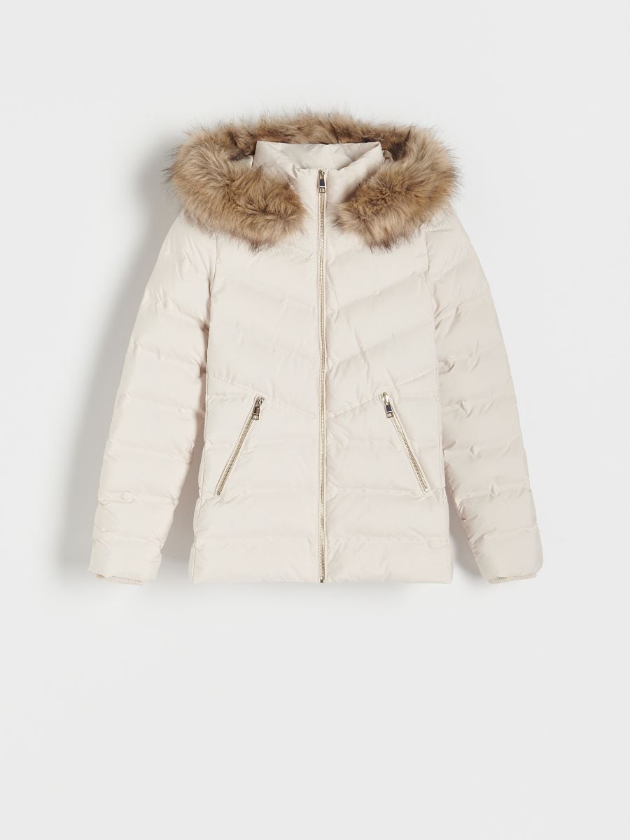 Hooded jacket - cream - RESERVED - 6