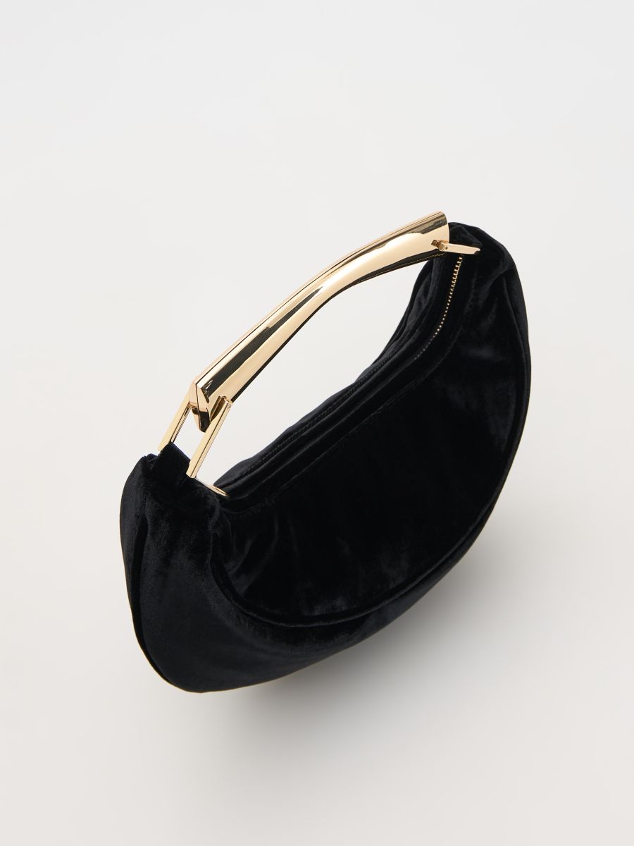 Handbag with metal handle - black - RESERVED - 3