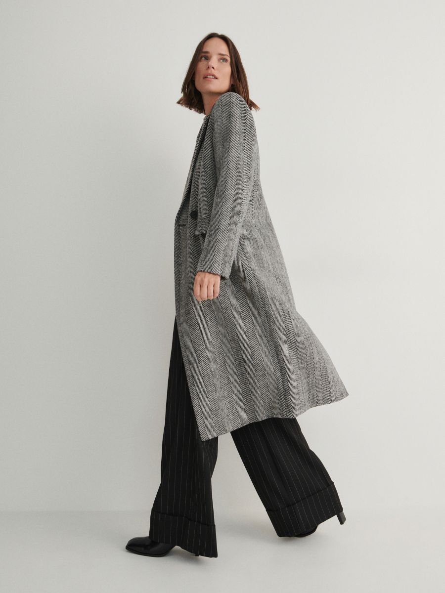 Tweed coat - multicolor - RESERVED - 2