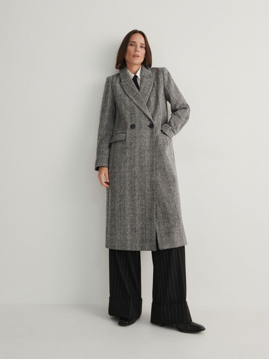Tweed coat - multicolor - RESERVED - 3