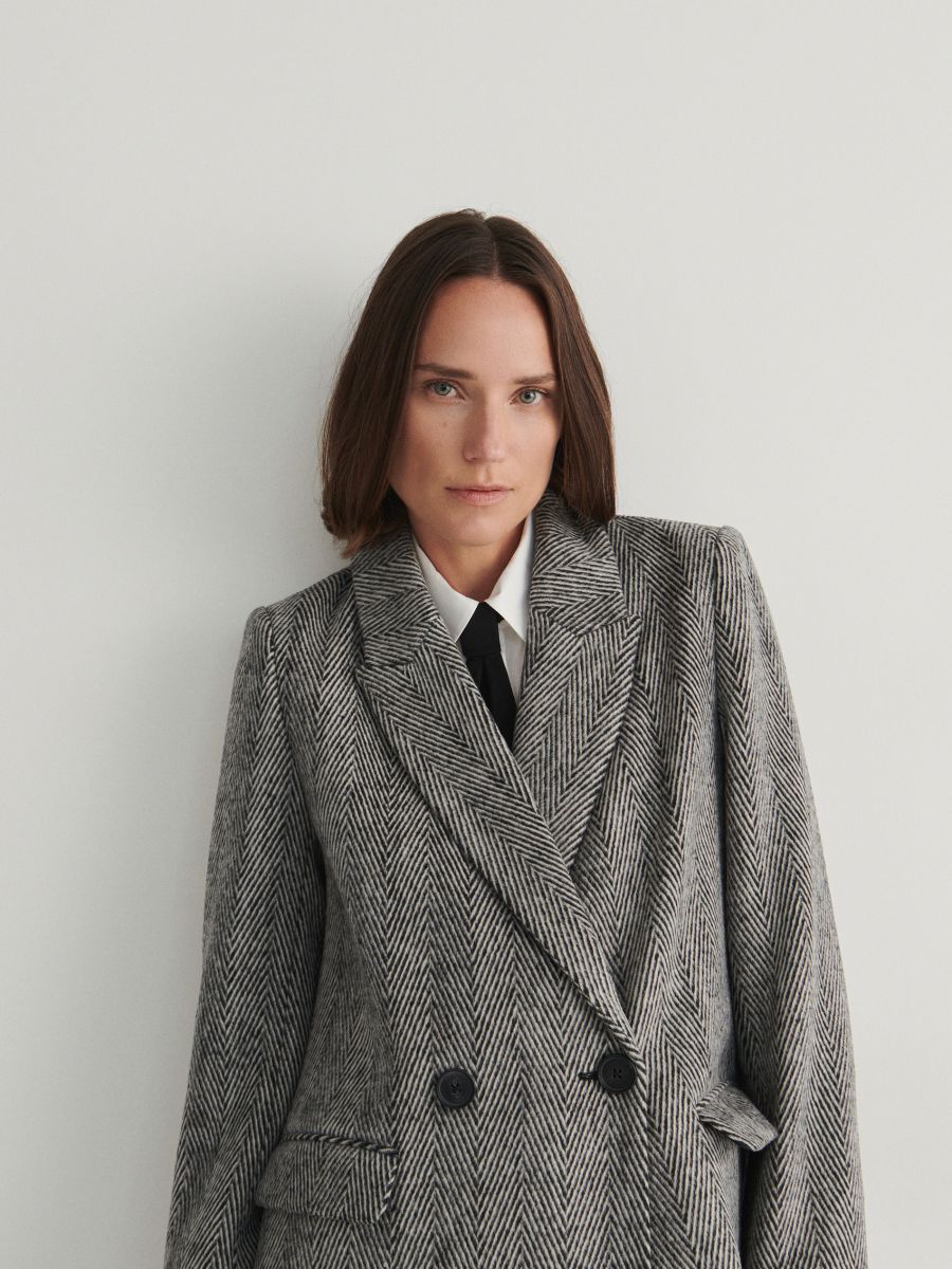 Tweed coat - multicolor - RESERVED - 4
