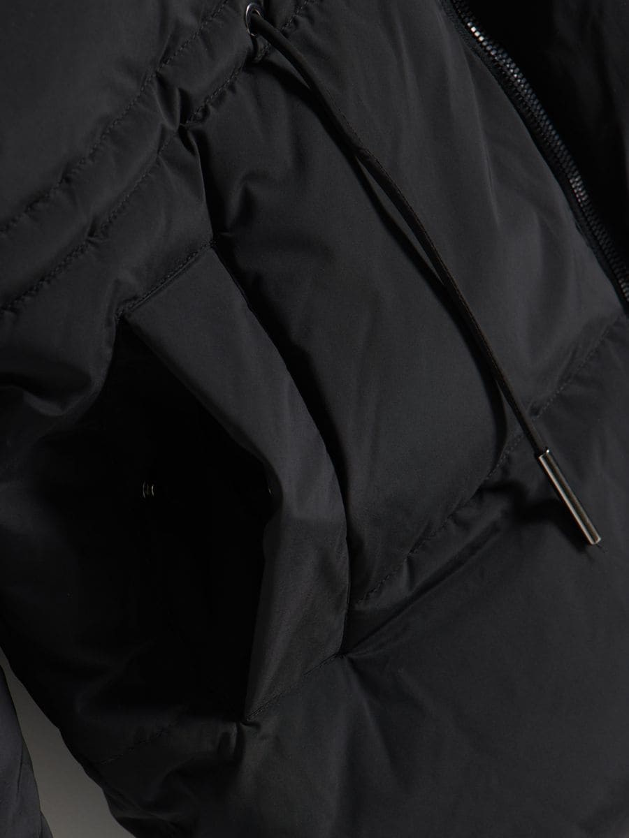 Quilted jacket with tie detail - black - RESERVED - 6