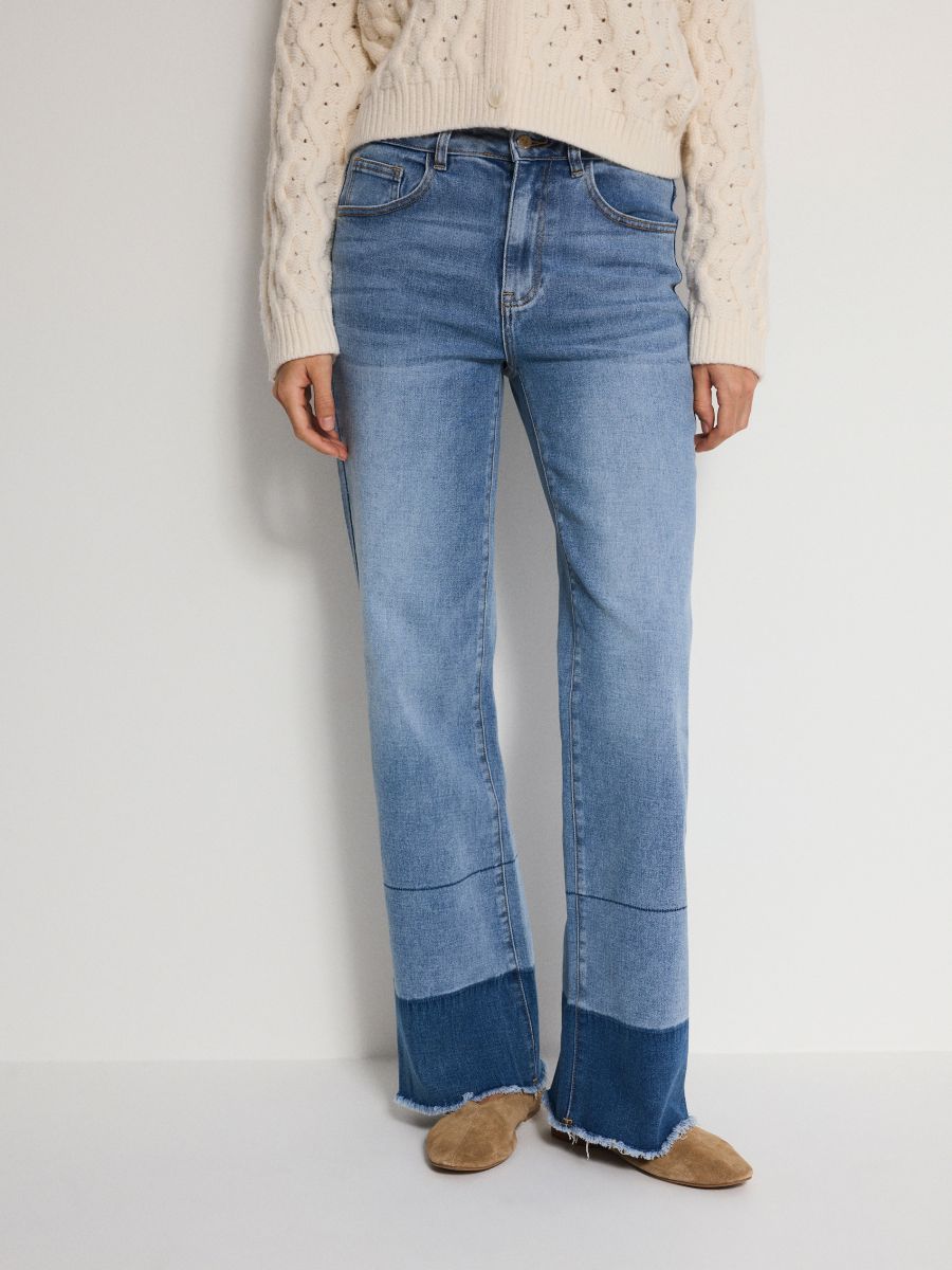 Bootcut fit lõikega teksad - indigo jeans - RESERVED