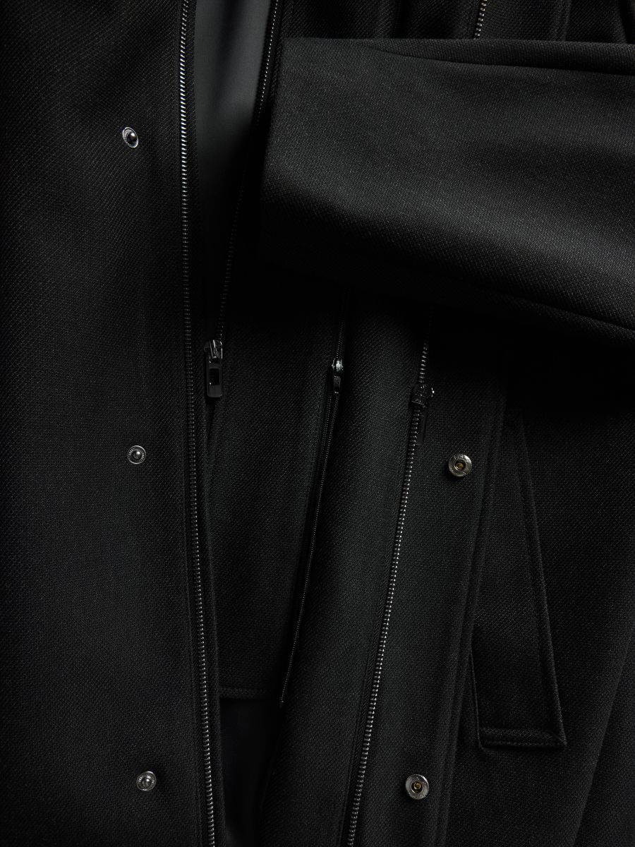 Coat with stand up collar - black - RESERVED - 7