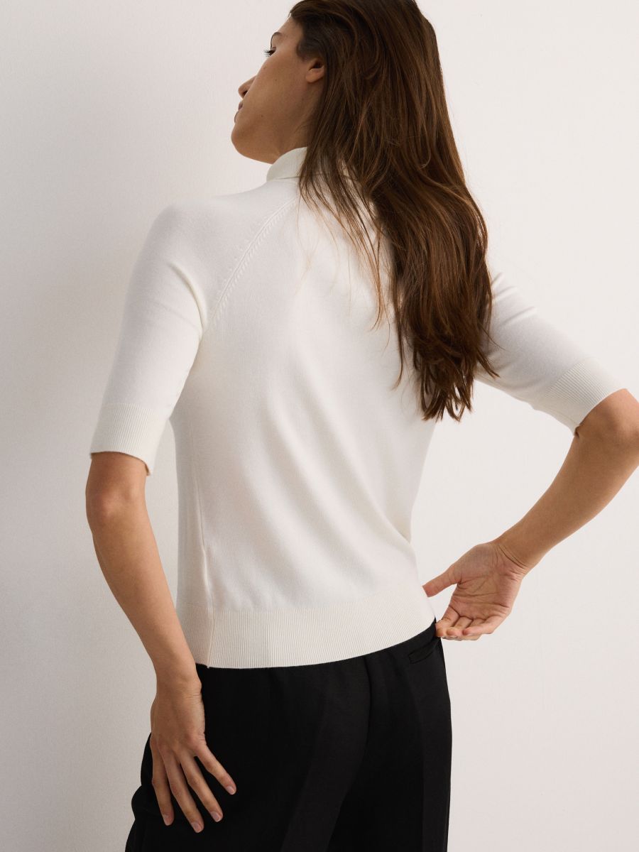 Viscose rich turtleneck - nude - RESERVED - 2